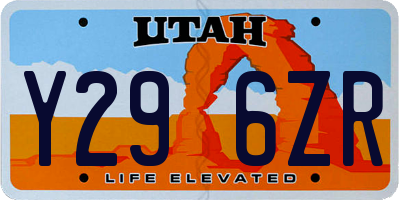 UT license plate Y296ZR