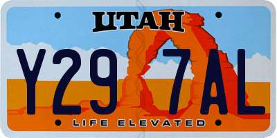 UT license plate Y297AL