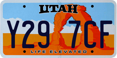 UT license plate Y297CF