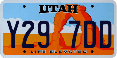 UT license plate Y297DD
