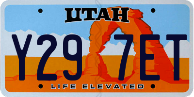 UT license plate Y297ET