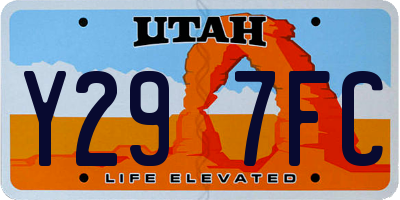 UT license plate Y297FC