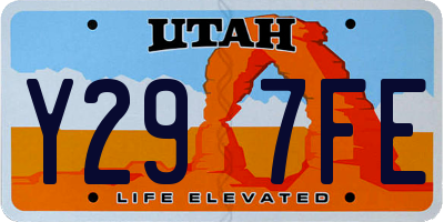 UT license plate Y297FE