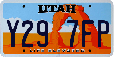 UT license plate Y297FP