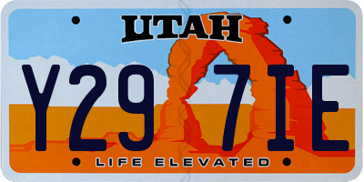 UT license plate Y297IE