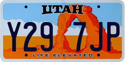 UT license plate Y297JP