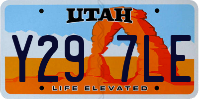 UT license plate Y297LE