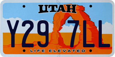 UT license plate Y297LL