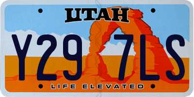 UT license plate Y297LS