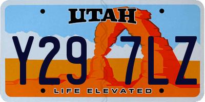 UT license plate Y297LZ
