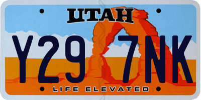 UT license plate Y297NK