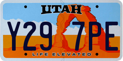 UT license plate Y297PE