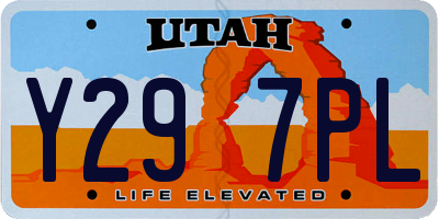 UT license plate Y297PL