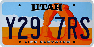 UT license plate Y297RS