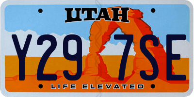 UT license plate Y297SE