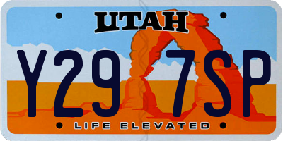 UT license plate Y297SP