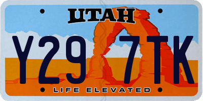 UT license plate Y297TK