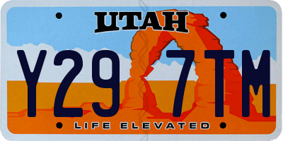 UT license plate Y297TM