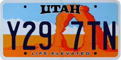 UT license plate Y297TN