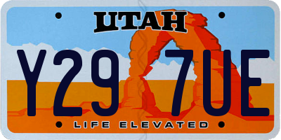 UT license plate Y297UE