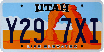 UT license plate Y297XI