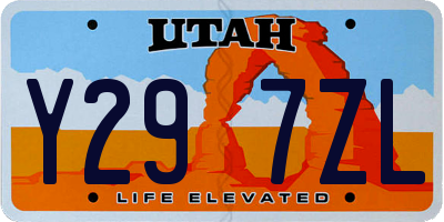 UT license plate Y297ZL