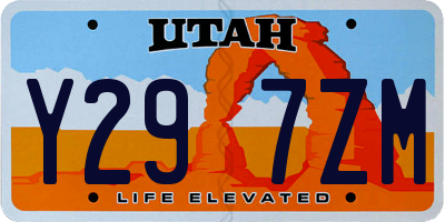 UT license plate Y297ZM