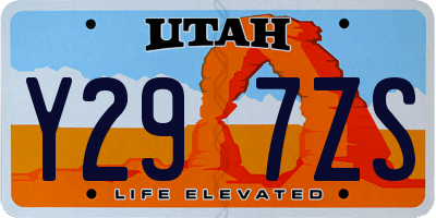 UT license plate Y297ZS