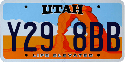 UT license plate Y298BB