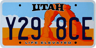 UT license plate Y298CE