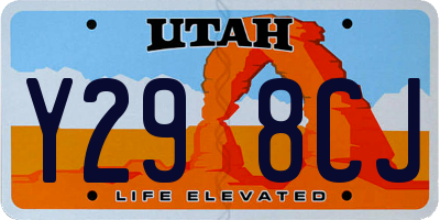 UT license plate Y298CJ