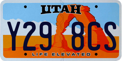 UT license plate Y298CS