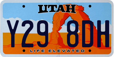 UT license plate Y298DH
