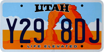 UT license plate Y298DJ