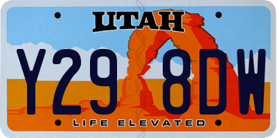 UT license plate Y298DW