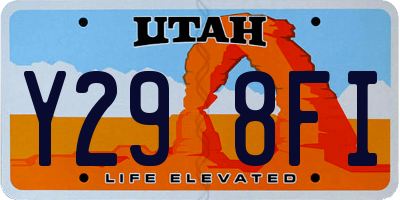 UT license plate Y298FI