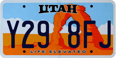 UT license plate Y298FJ