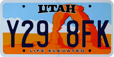 UT license plate Y298FK