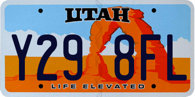 UT license plate Y298FL