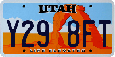 UT license plate Y298FT