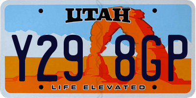 UT license plate Y298GP