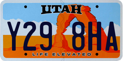 UT license plate Y298HA