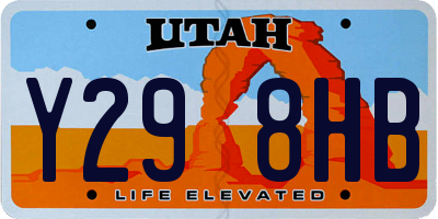 UT license plate Y298HB