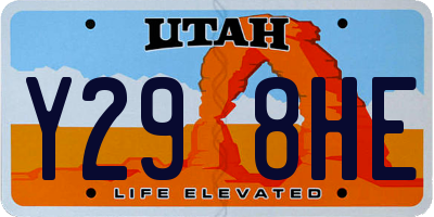 UT license plate Y298HE