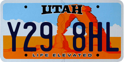 UT license plate Y298HL