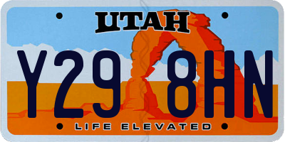 UT license plate Y298HN
