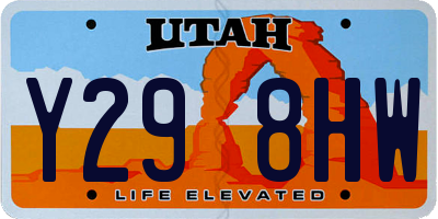 UT license plate Y298HW
