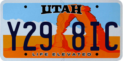 UT license plate Y298IC