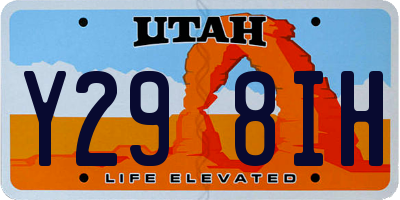 UT license plate Y298IH