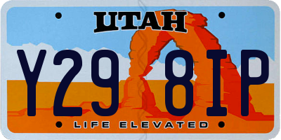 UT license plate Y298IP